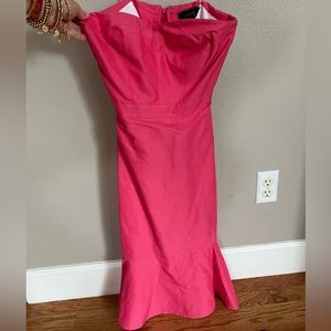 Pink J. Crew strapless dress